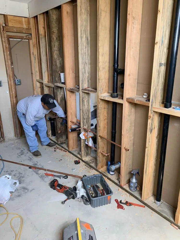 Commercial rough-in plumbing for Gas Line Repair in Dixie Belle